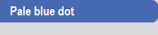 Pale blue dot